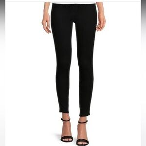 SPANX Ankle Length Pull-On Skinny Jeans in Clean Black
